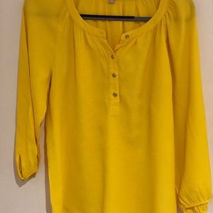 Canary yellow tunic top